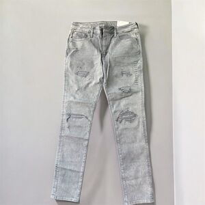 American Eagle Men's Slim Fit Distressed light Grey Jeans 33x34